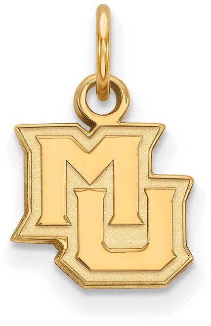 Image of 10K Yellow Gold Marquette University X-Small Pendant by LogoArt (1Y014MAR)