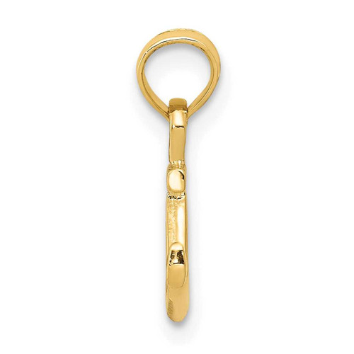 Image of 10k Yellow Gold Mini Anchor Pendant