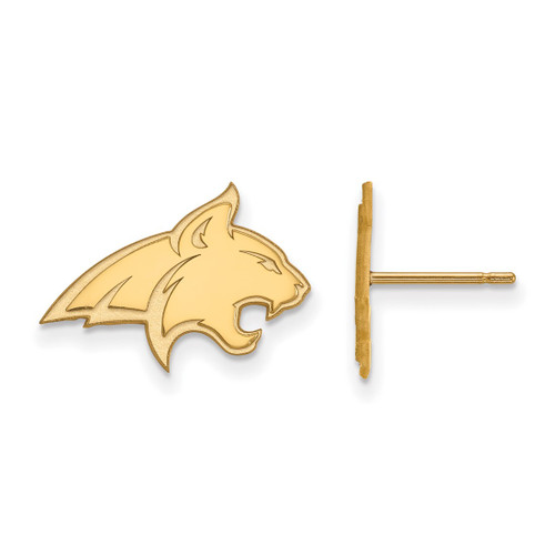 10K Yellow Gold Montana State University Small Post Earrings by LogoArt
