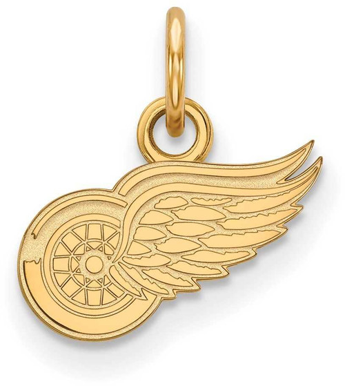 Image of 10K Yellow Gold NHL Detroit Red Wings X-Small Pendant by LogoArt