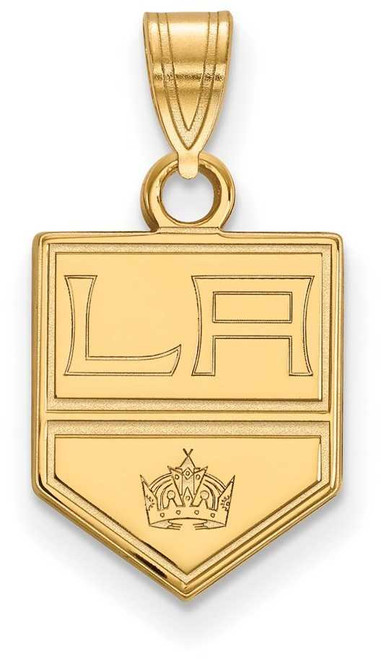 Image of 10K Yellow Gold NHL Los Angeles Kings Small Pendant by LogoArt
