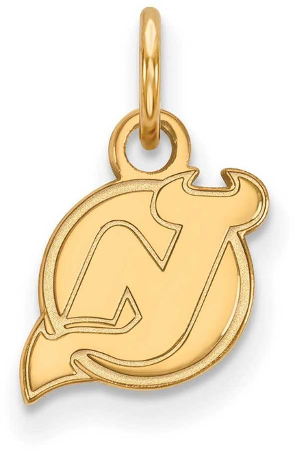 Image of 10K Yellow Gold NHL New Jersey Devils X-Small Pendant by LogoArt