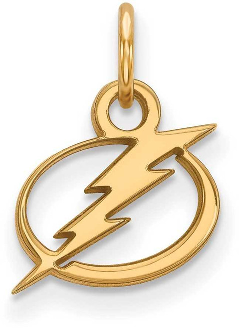 Image of 10K Yellow Gold NHL Tampa Bay Lightning X-Small Pendant by LogoArt