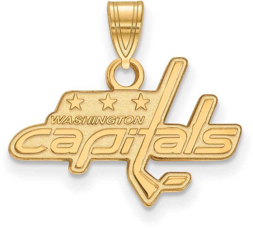 Image of 10K Yellow Gold NHL Washington Capitals Small Pendant by LogoArt