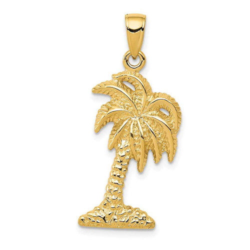 Image of 10K Yellow Gold Palm Tree Pendant 10K2895