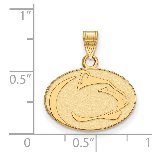 Image of 10K Yellow Gold Penn State University Small Pendant by LogoArt