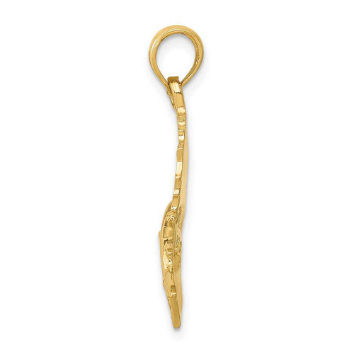 Image of 10K Yellow Gold Polished Sailfish Pendant