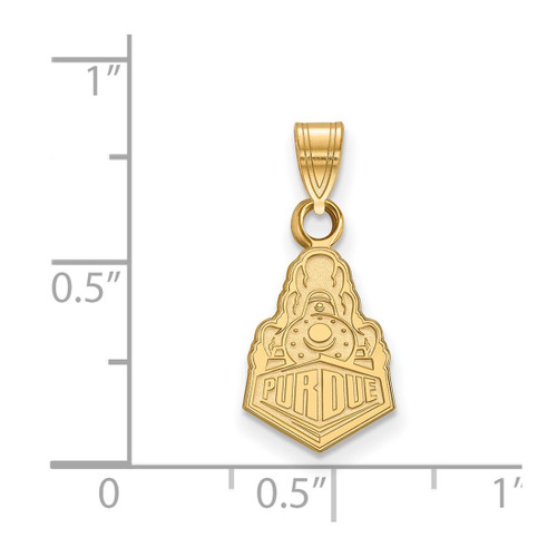 10K Yellow Gold Purdue Small Pendant by LogoArt (1Y037PU)