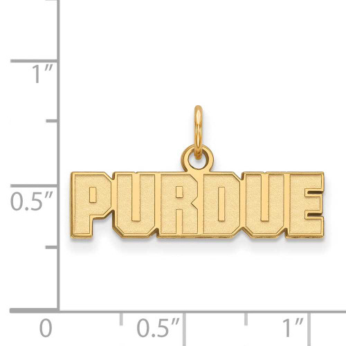 Image of 10K Yellow Gold Purdue X-Small Pendant by LogoArt (1Y080PU)