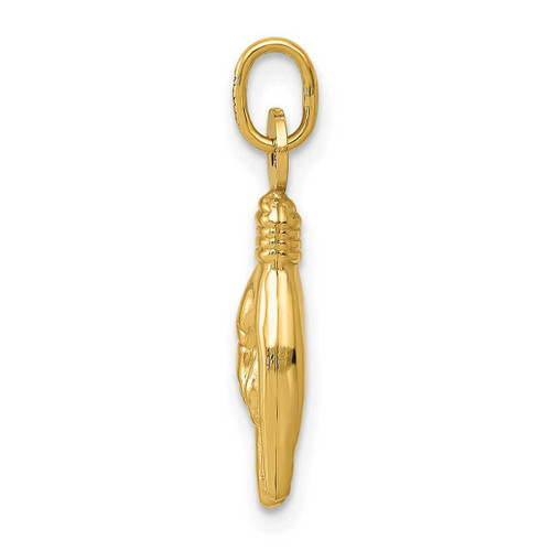 Image of 10K Yellow Gold Rock On Sign Charm