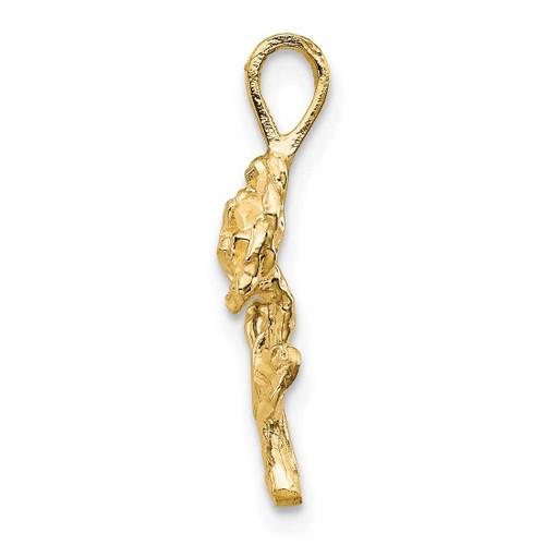 Image of 10K Yellow Gold Rose-Flower Charm