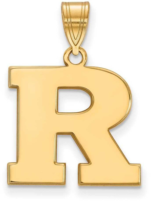 Image of 10K Yellow Gold Rutgers Medium Pendant by LogoArt