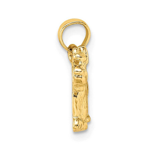 Image of 10k Yellow Gold Schnauzer Dog Pendant