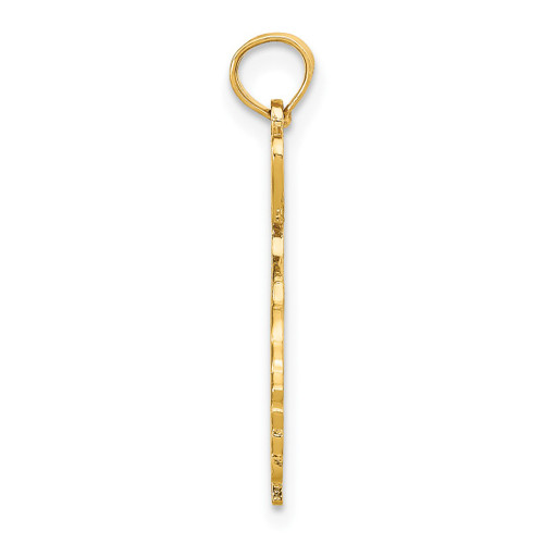 Image of 10k Yellow Gold Solid Georgia State Pendant