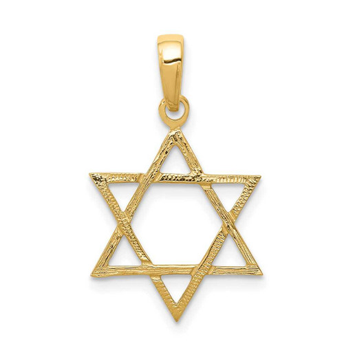 Image of 10k Yellow Gold Star of David Pendant 10D3801