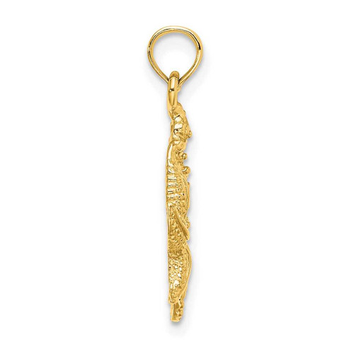 Image of 10K Yellow Gold Starfish and Seahorse Pendant
