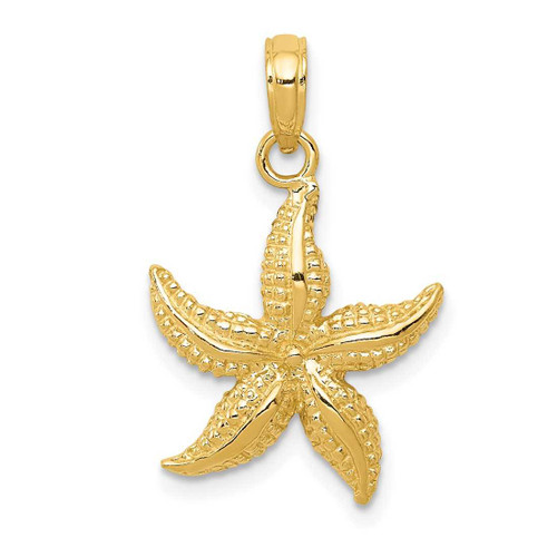 Image of 10k Yellow Gold Starfish Pendant