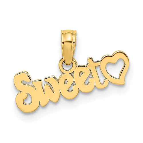 Image of 10K Yellow Gold Sweet Heart Pendant