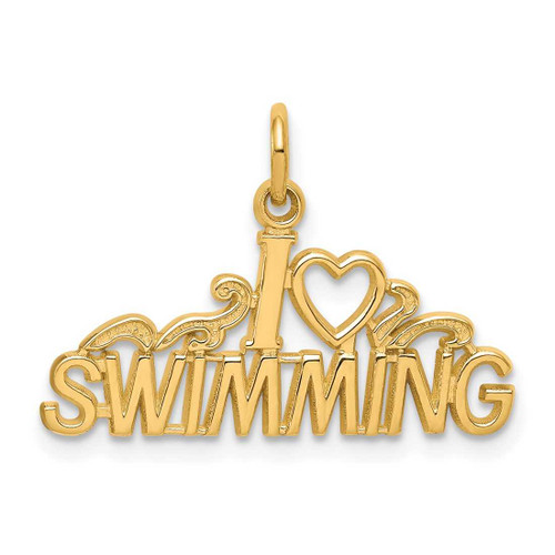 Image of 10K Yellow Gold Swimming Charm