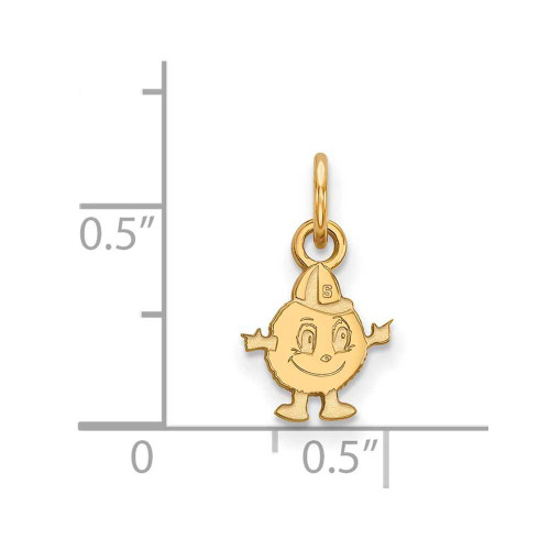 Image of 10K Yellow Gold Syracuse University X-Small Pendant by LogoArt (1Y022SYU)