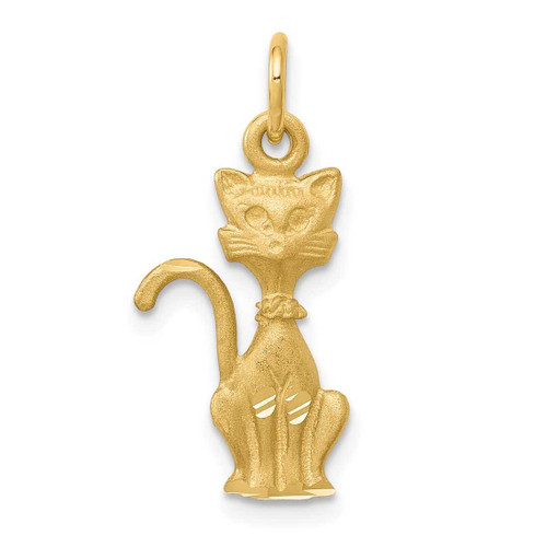 Image of 10K Yellow Gold Tom Cat Charm