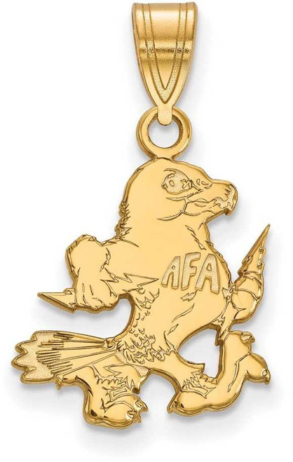 Image of 10K Yellow Gold United States Air Force Academy Medium Pendant LogoArt 1Y021USA