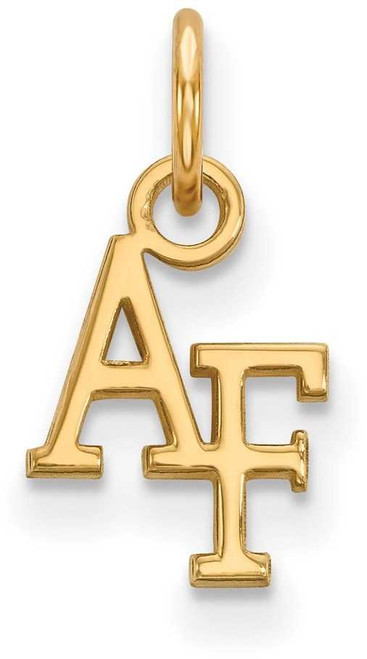 Image of 10K Yellow Gold United States Air Force Academy X-Small Pendant by LogoArt