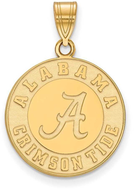 Image of 10K Yellow Gold University of Alabama Large Pendant by LogoArt (1Y046UAL)
