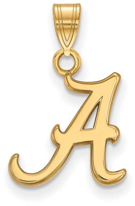 Image of 10K Yellow Gold University of Alabama Small Pendant by LogoArt (1Y002UAL)