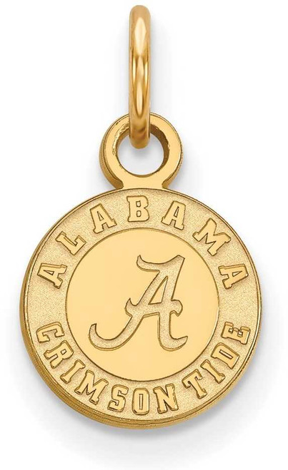 Image of 10K Yellow Gold University of Alabama X-Small Pendant by LogoArt (1Y043UAL)
