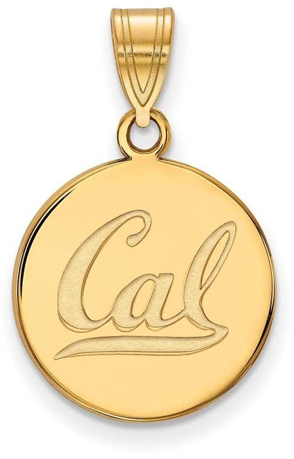 Image of 10K Yellow Gold University of California Berkeley Med Pendant LogoArt 1Y045UCB