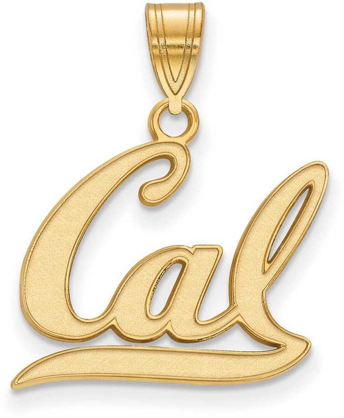 Image of 10K Yellow Gold University of California Berkeley Medium Pendant by LogoArt