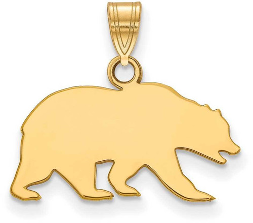 Image of 10K Yellow Gold University of California Berkeley Small Pendant LogoArt 1Y025UCB