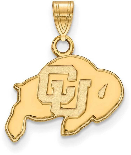 Image of 10K Yellow Gold University of Colorado Small Pendant by LogoArt (1Y002UCO)