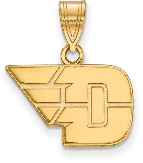 Image of 10K Yellow Gold University of Dayton Small Pendant by LogoArt