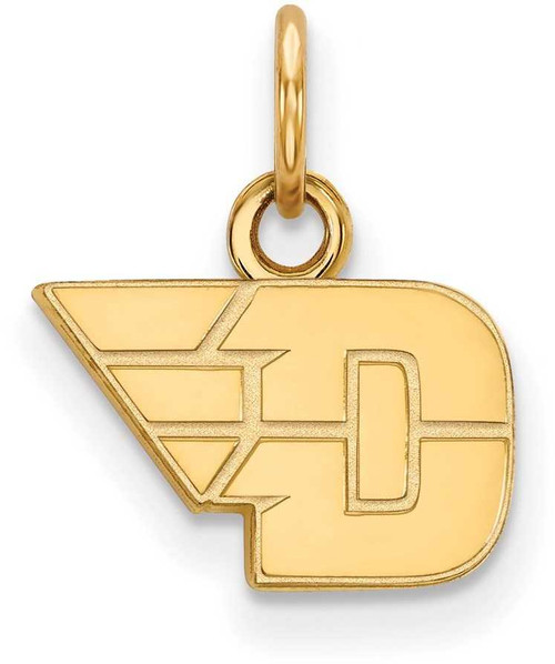 Image of 10K Yellow Gold University of Dayton X-Small Pendant by LogoArt