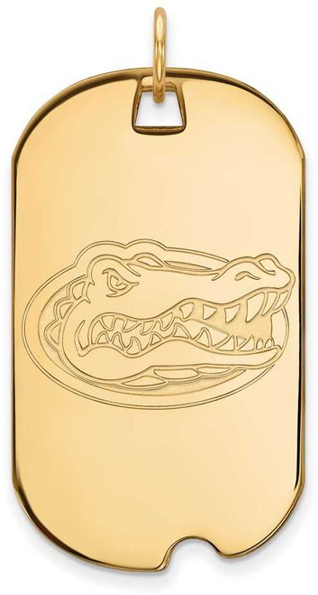 Image of 10K Yellow Gold University of Florida Large Dog Tag by LogoArt