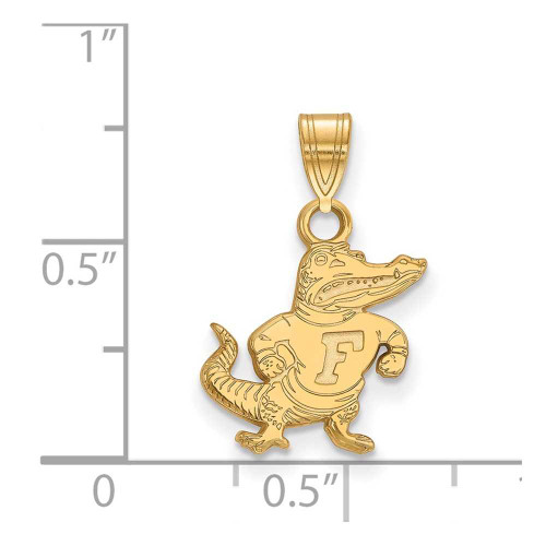 Image of 10K Yellow Gold University of Florida Small Pendant by LogoArt (1Y070UFL)