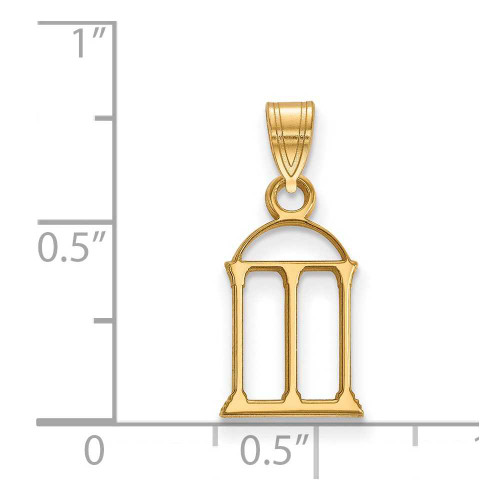 Image of 10K Yellow Gold University of Georgia Small Pendant by LogoArt (1Y074UGA)