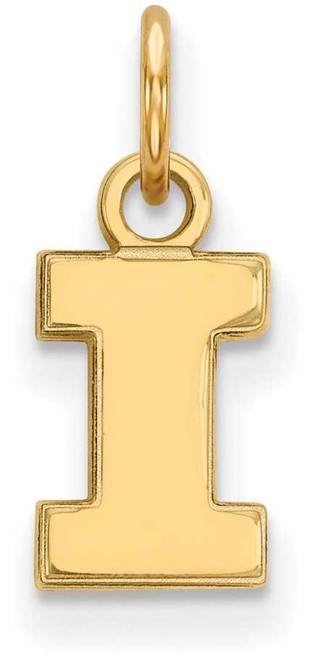 Image of 10K Yellow Gold University of Illinois X-Small Pendant by LogoArt (1Y001UIL)
