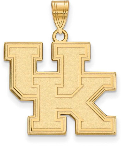 Image of 10K Yellow Gold University of Kentucky Large Pendant by LogoArt (1Y004UK)