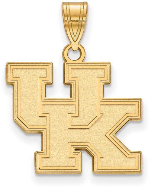 Image of 10K Yellow Gold University of Kentucky Medium Pendant by LogoArt (1Y003UK)