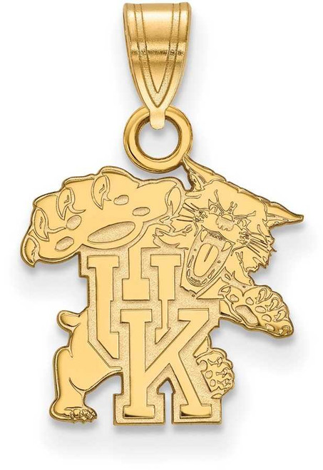 Image of 10K Yellow Gold University of Kentucky Small Pendant by LogoArt (1Y044UK)