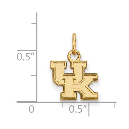 Image of 10K Yellow Gold University of Kentucky X-Small Pendant by LogoArt (1Y001UK)