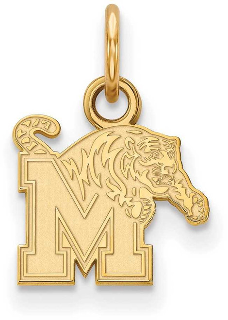 Image of 10K Yellow Gold University of Memphis X-Small Pendant by LogoArt