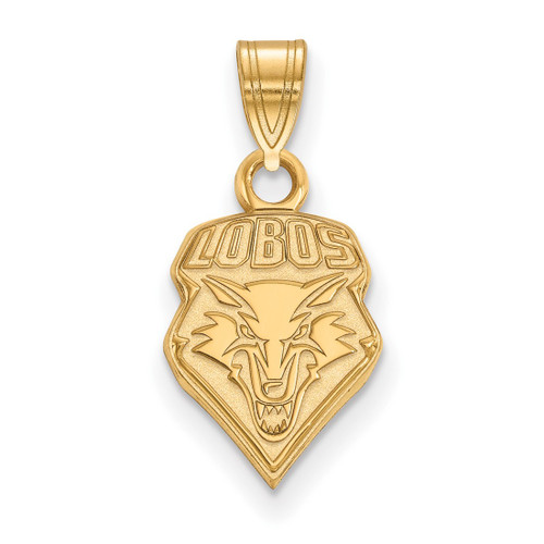 10K Yellow Gold University of New Mexico Small Pendant by LogoArt (1Y001UNM)