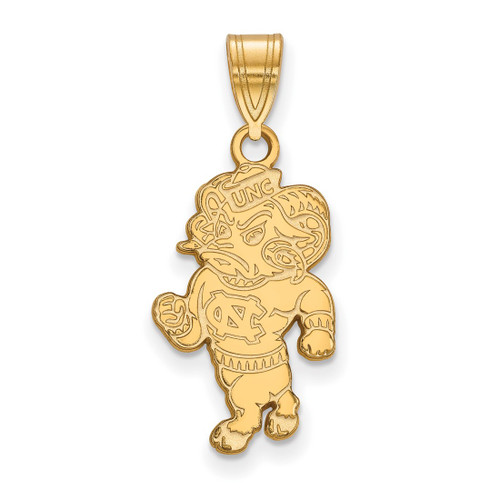 10K Yellow Gold University of North Carolina Large Pendant by LogoArt (1Y056UNC)