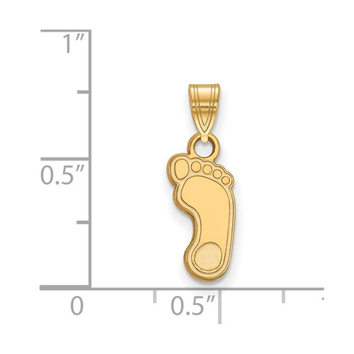 10K Yellow Gold University of North Carolina Small Pendant by LogoArt (1Y043UNC)