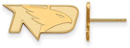 Image of 10K Yellow Gold University of North Dakota X-Small Post Earrings by LogoArt