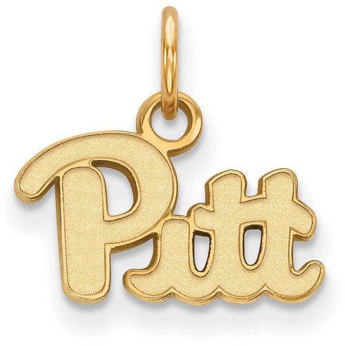 Image of 10K Yellow Gold University of Pittsburgh X-Small Pendant by LogoArt (1Y001UPI)